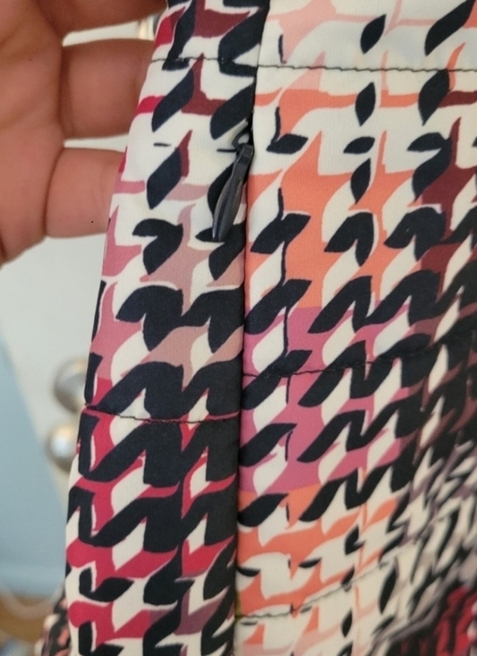 Christopher Banks Cheveron Channel Quilted Zip-Up Vest Graphic Plaid Sz 2X - Picture 6 of 6